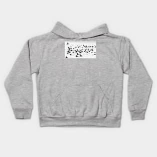 Birds in motion - flight. Kids Hoodie